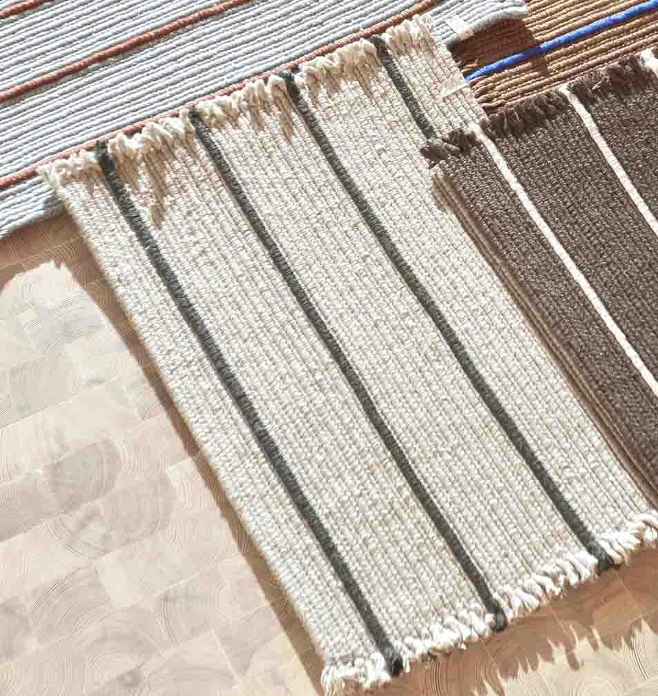 PUTKI - Tapis d´entrée gris en polyester recyclé 76x52cm