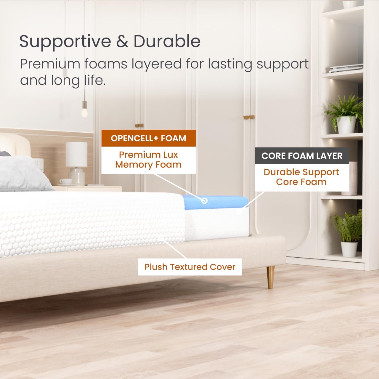 Layla The Essential Mattress 9 in | CertiPUR-US Certified Memory Foam | Get Improved Airflow with a Luxurious Feel | Fits All Sleeper Types | 10 Year Limited Warranty (Twin XL)