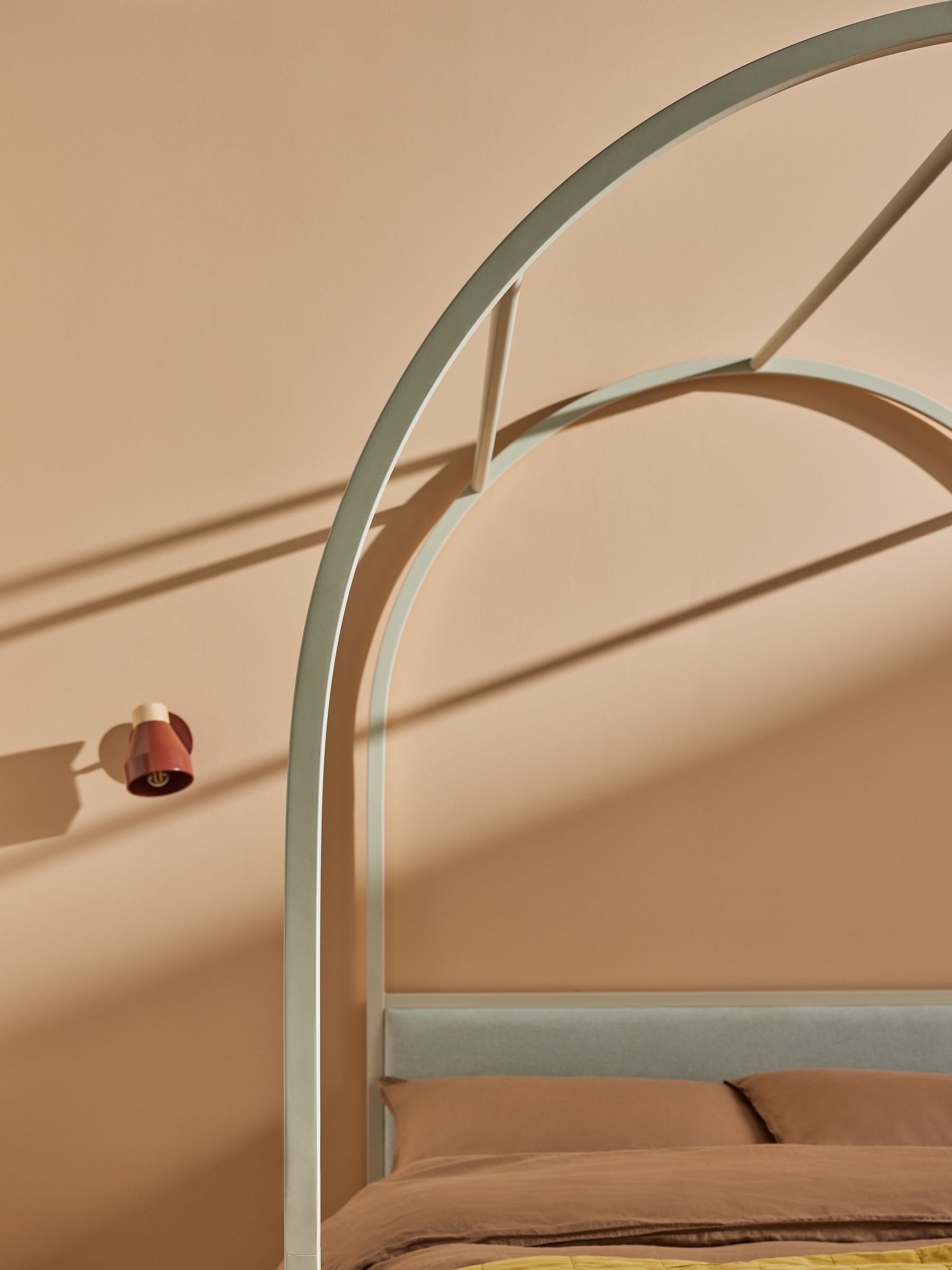Romy Four Poster Bed in Putty