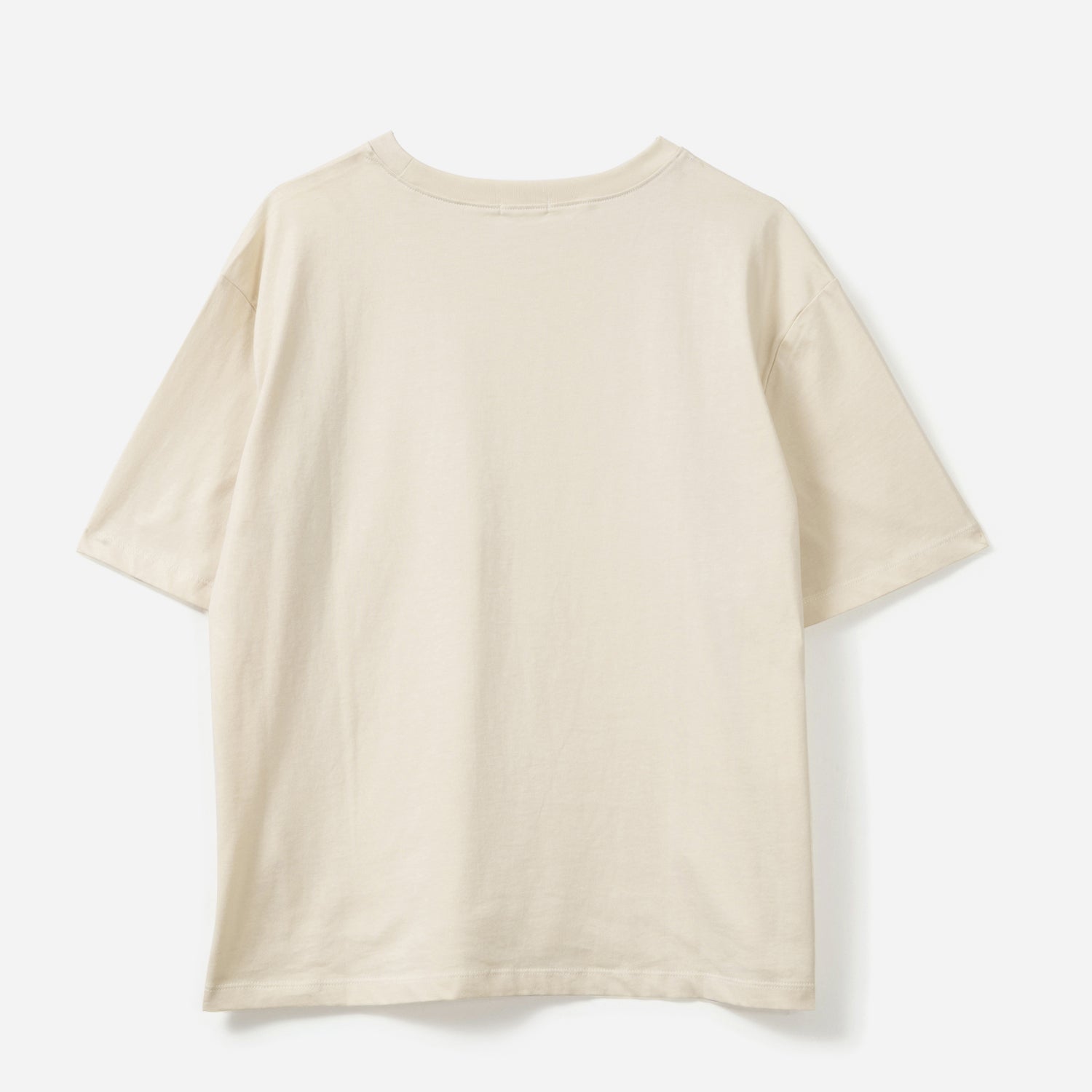 Tee-shirt TEXTO beige poche crochet