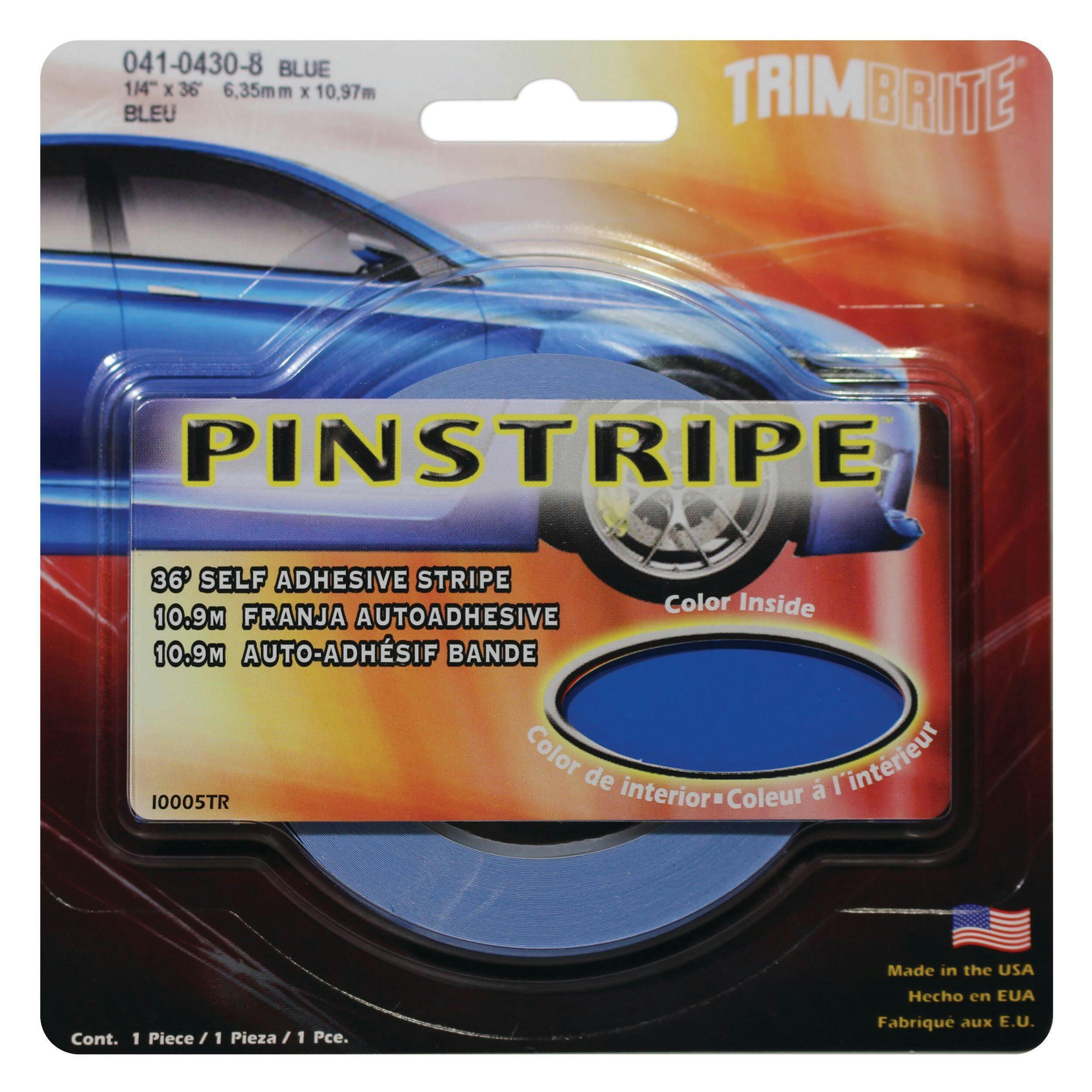 Trimbrite Solid Stripe, Blue, 1/4-in x 36-ft