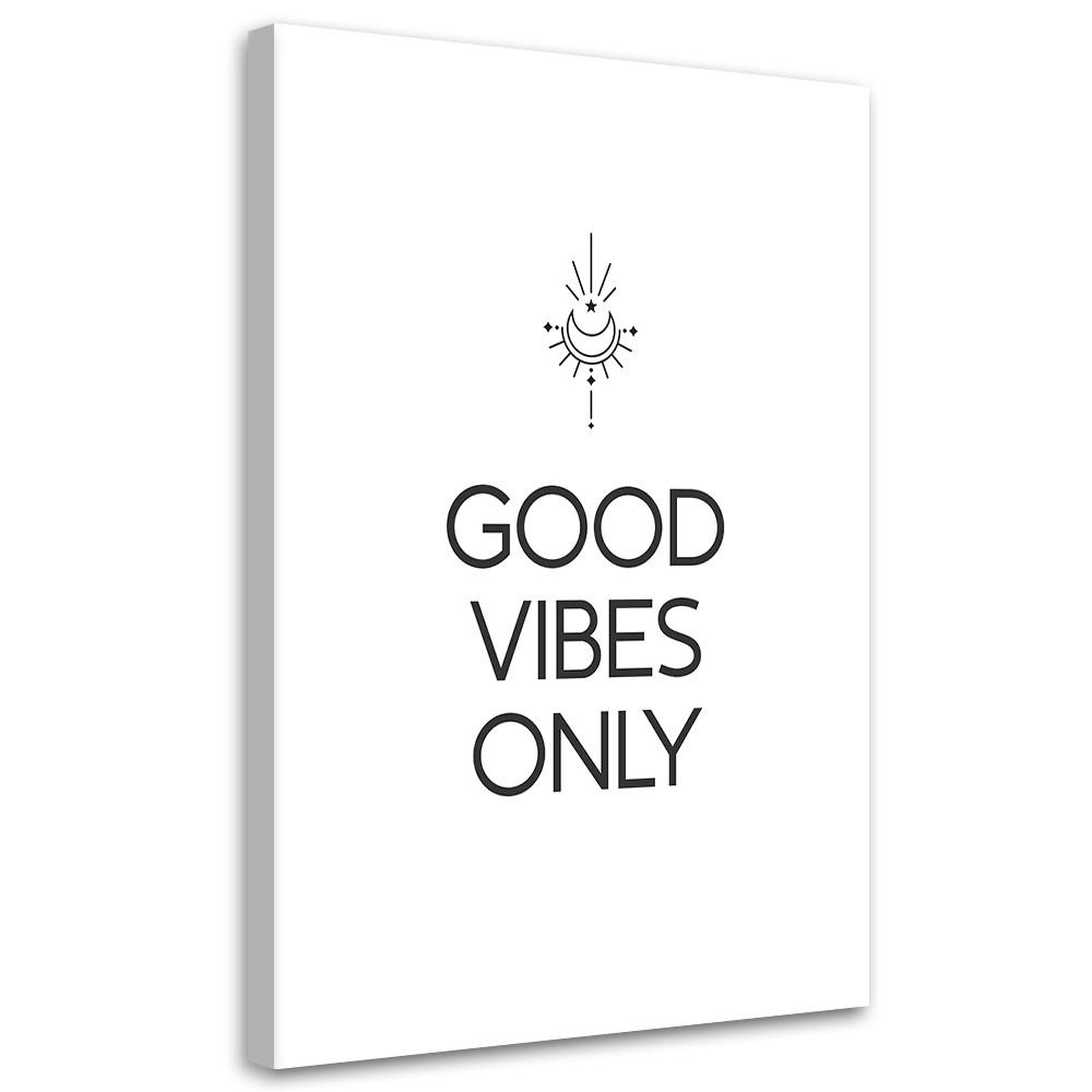 Feeby Obraz na płótnie, Napis Good vibes 40x60