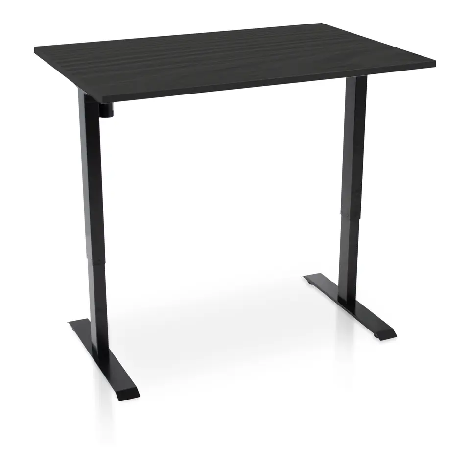 MRC EASY elektrisch ARBO zit-sta bureau - 120x80cm - zwart - zwart eiken