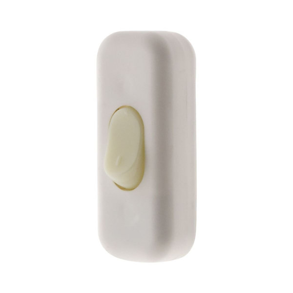 Interrupteur 2A bipolaire luminescent - Blanc - Zenitech