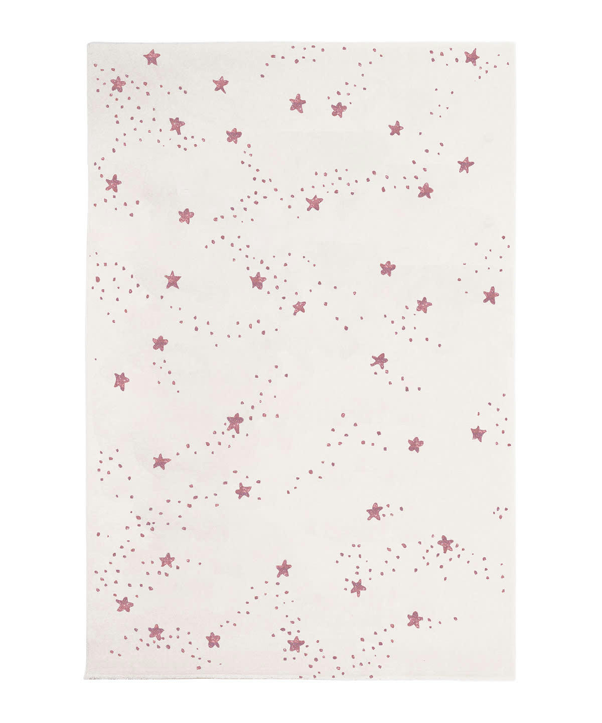 STARS - Tapis enfant constellation d'etoiles rose 120x170, OEKO-TEX®