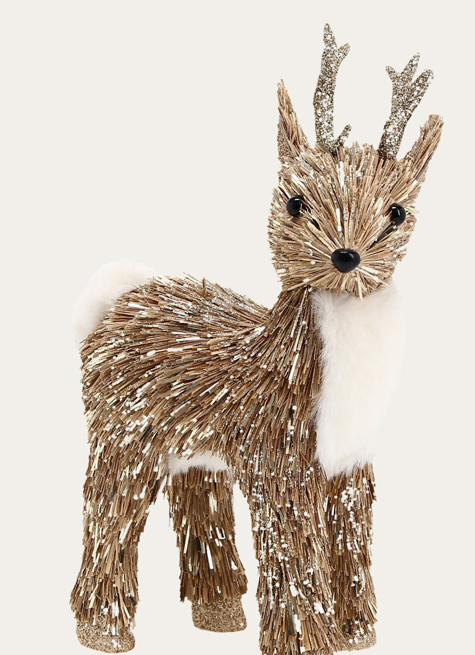 DÉCORATION DE NO&Euml;L FAON DORÉ