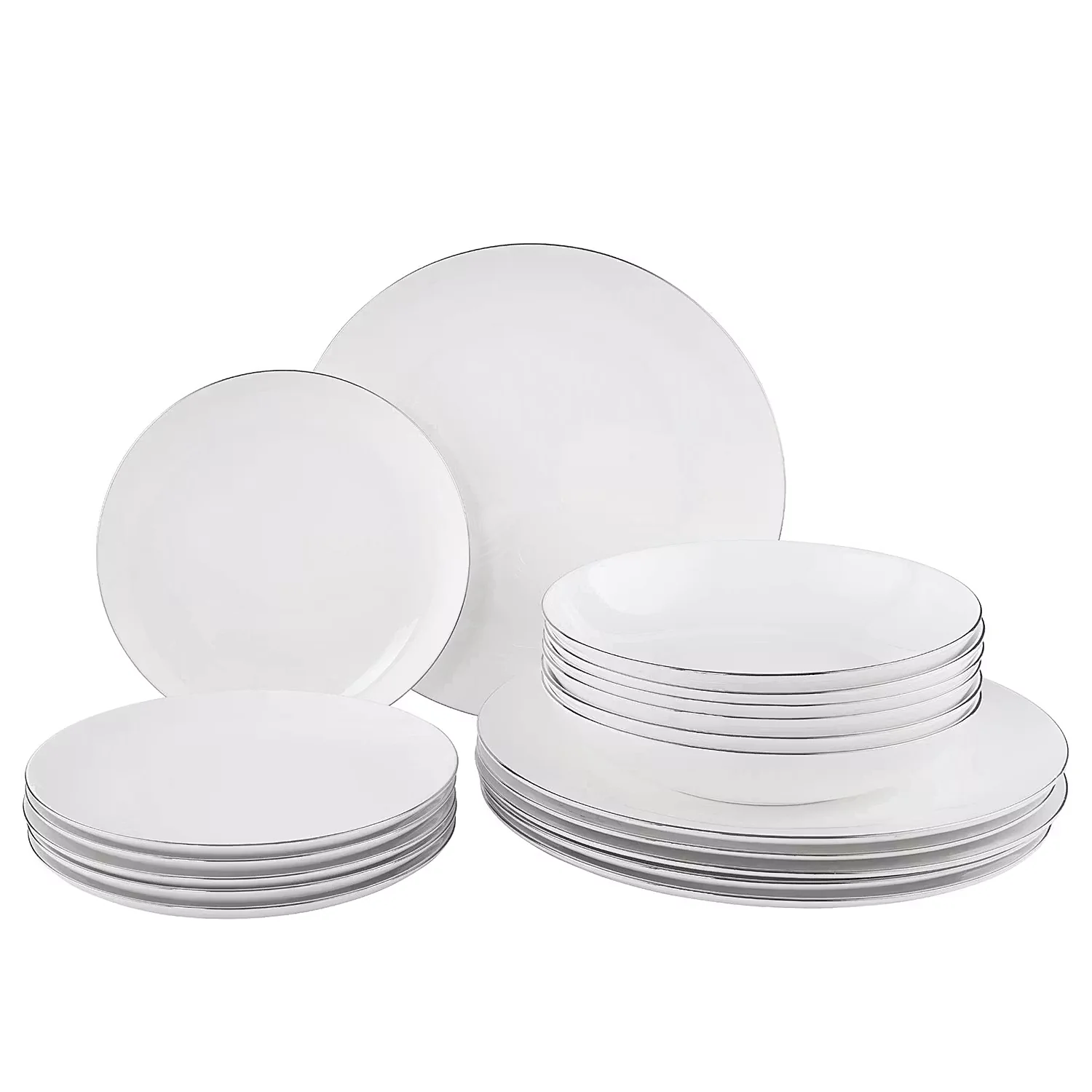 SILVER LINING Teller-Set 18-tlg.