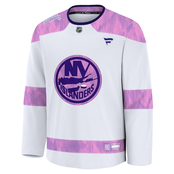 New York Islanders  2024 Hockey Fights Cancer Practice Jersey - White