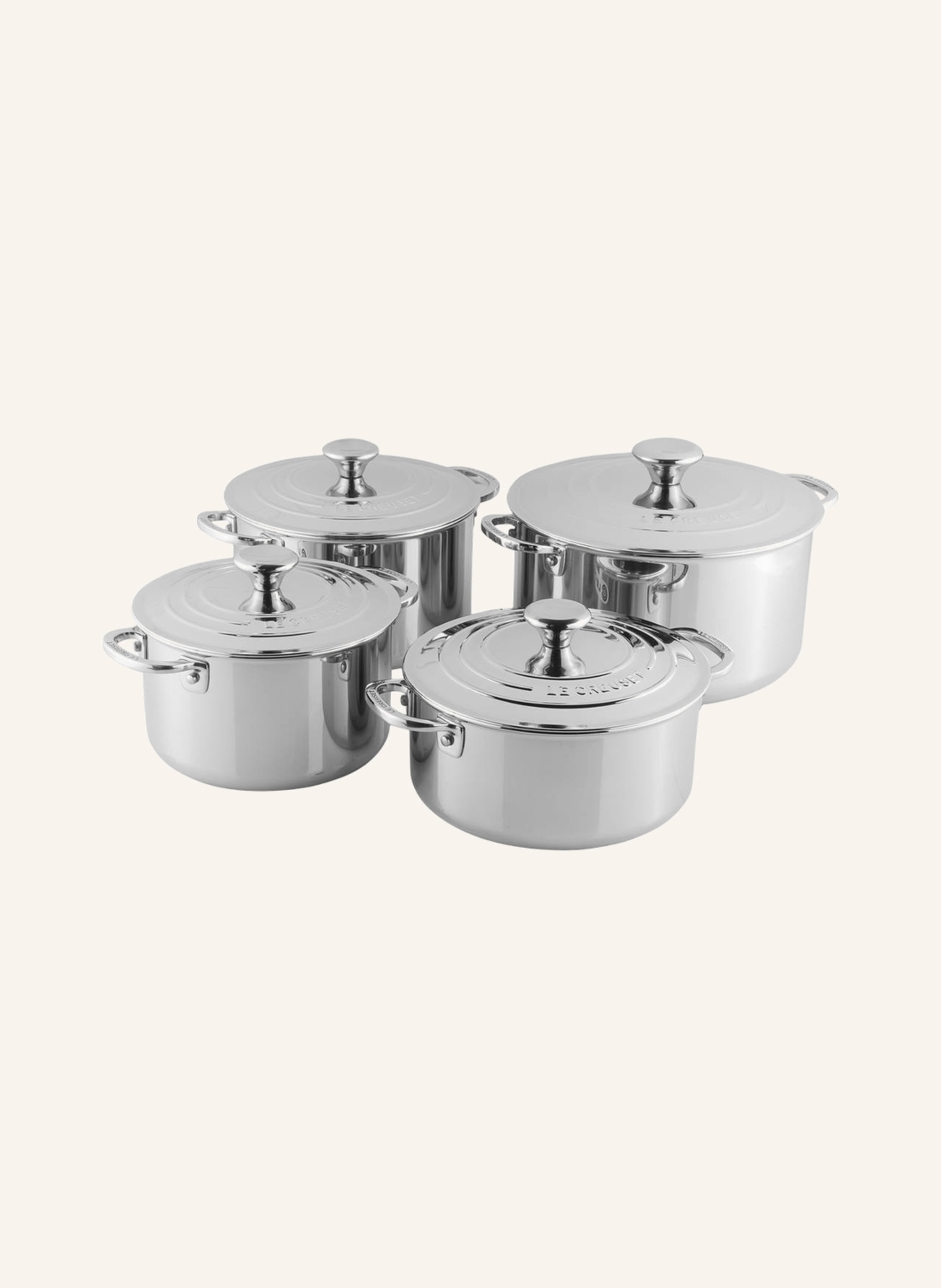 LE CREUSET 4-tlg. Topfset 3 PLY PLUS