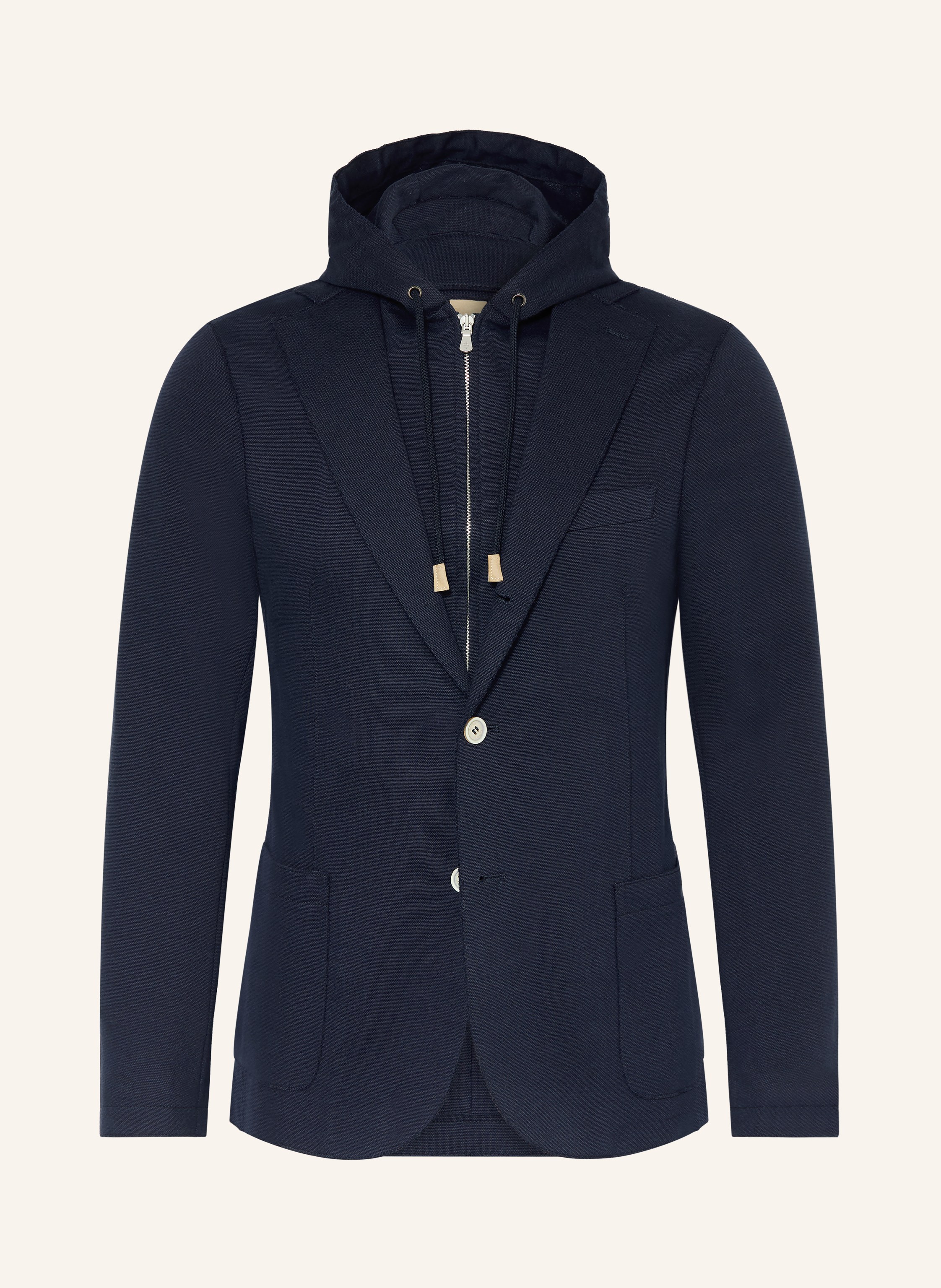 eleventy Jerseysakko Slim Fit mit abnehmbarer Blende