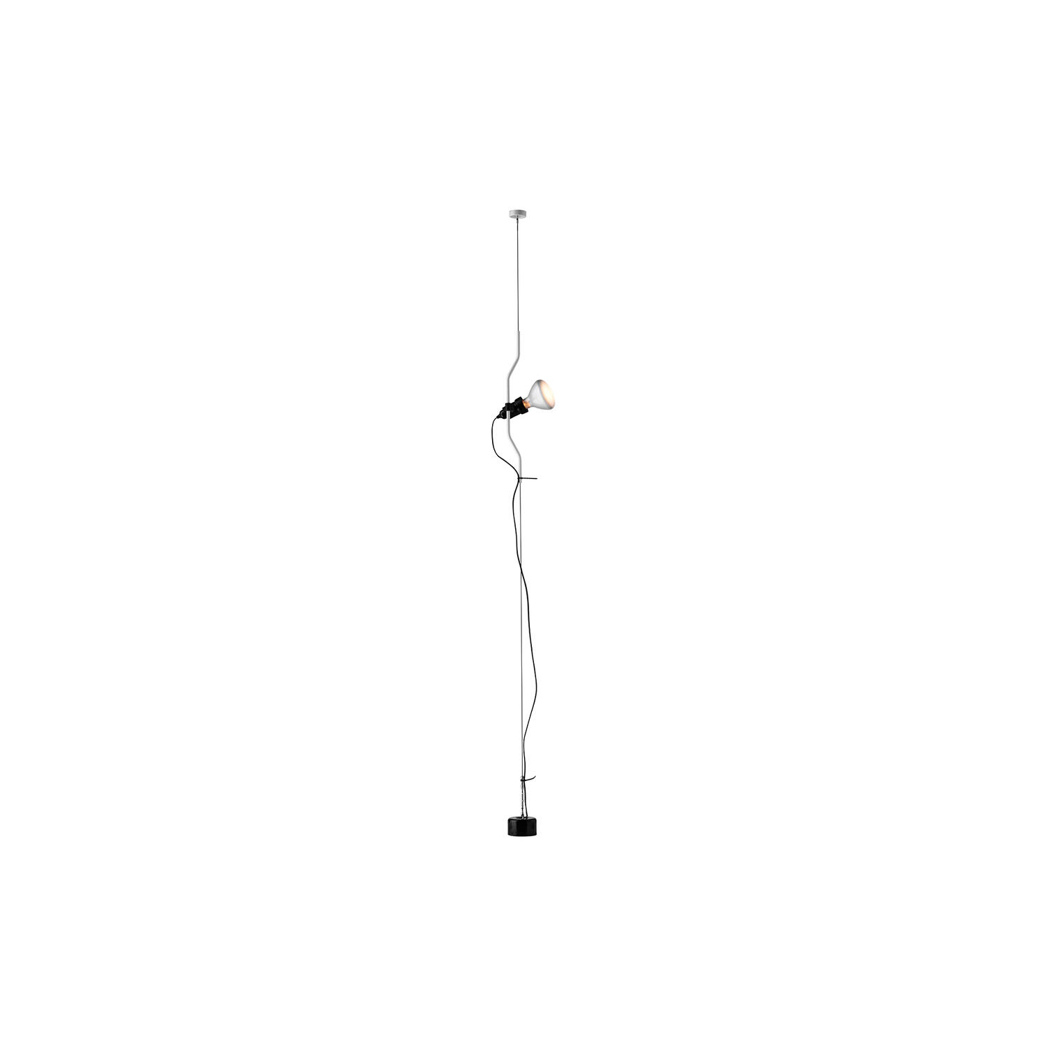 Parentesi D gulvlampe, hvid