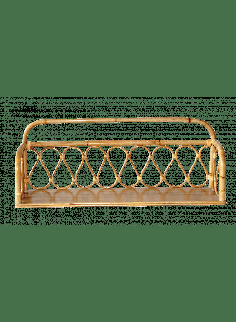 JUNE - Étagère murale en rotin naturel