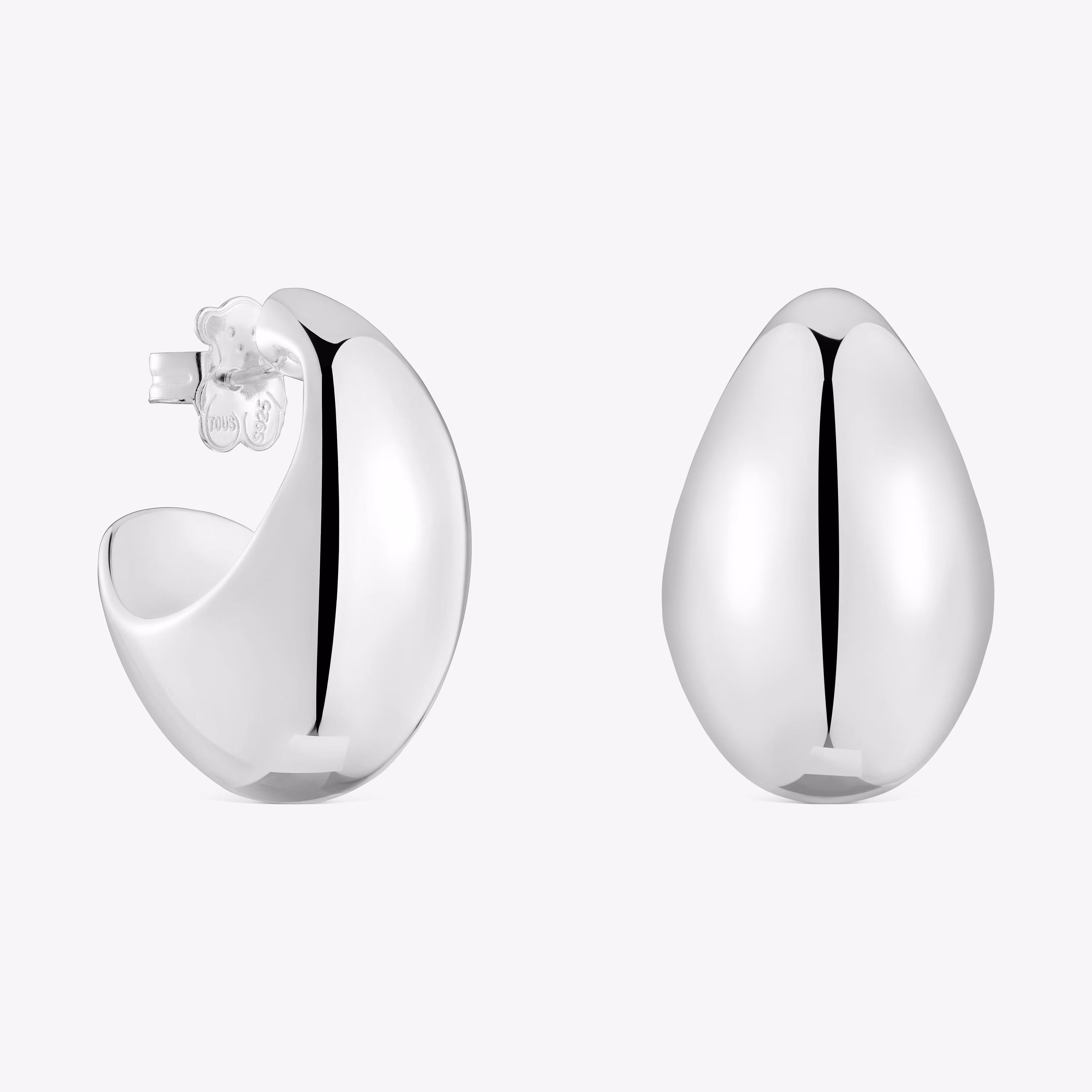 Pendientes aro de plata Warm
