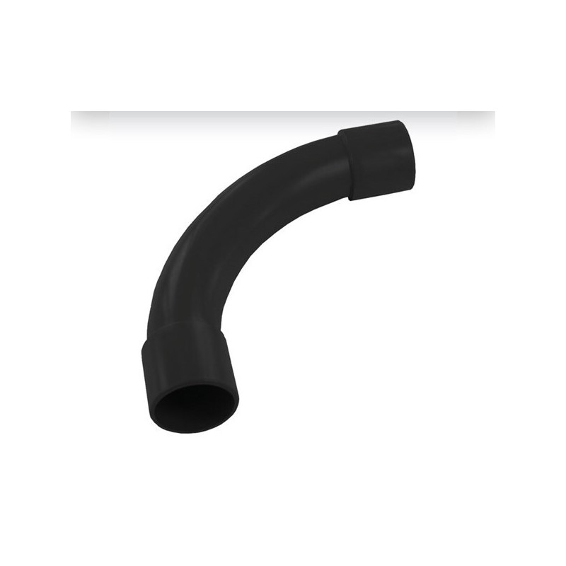 Coude noir Ø 16 mm 6 pièces REDDY