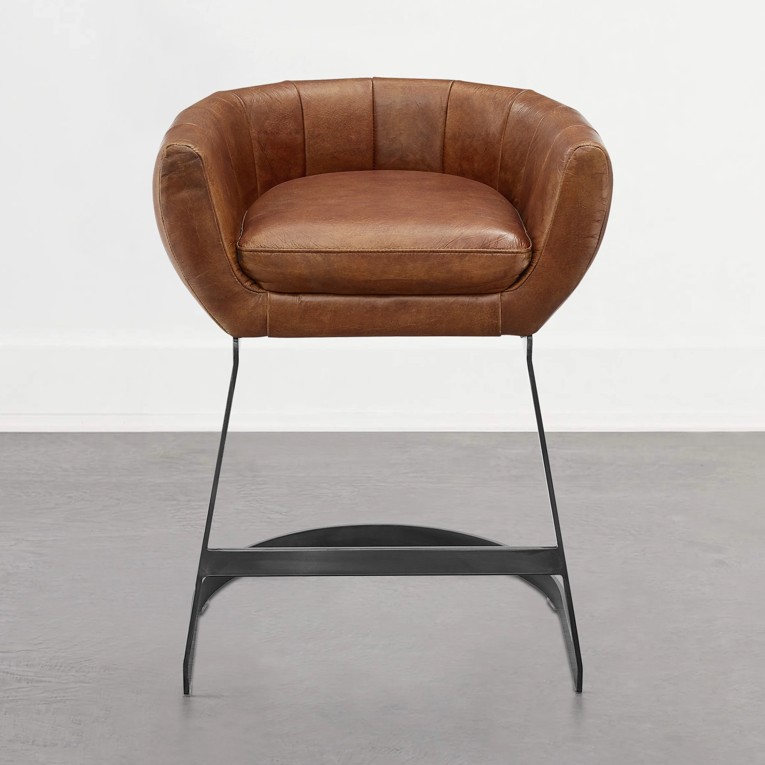 Art Leon Genuine Leather Barstool Counter Stool