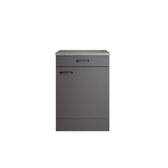 Unterschrank »OPTImulti MUKI U606-1  «, BxTxH: 60 x 60 x 88 cm, Anthrazit Matt (Kiel420)