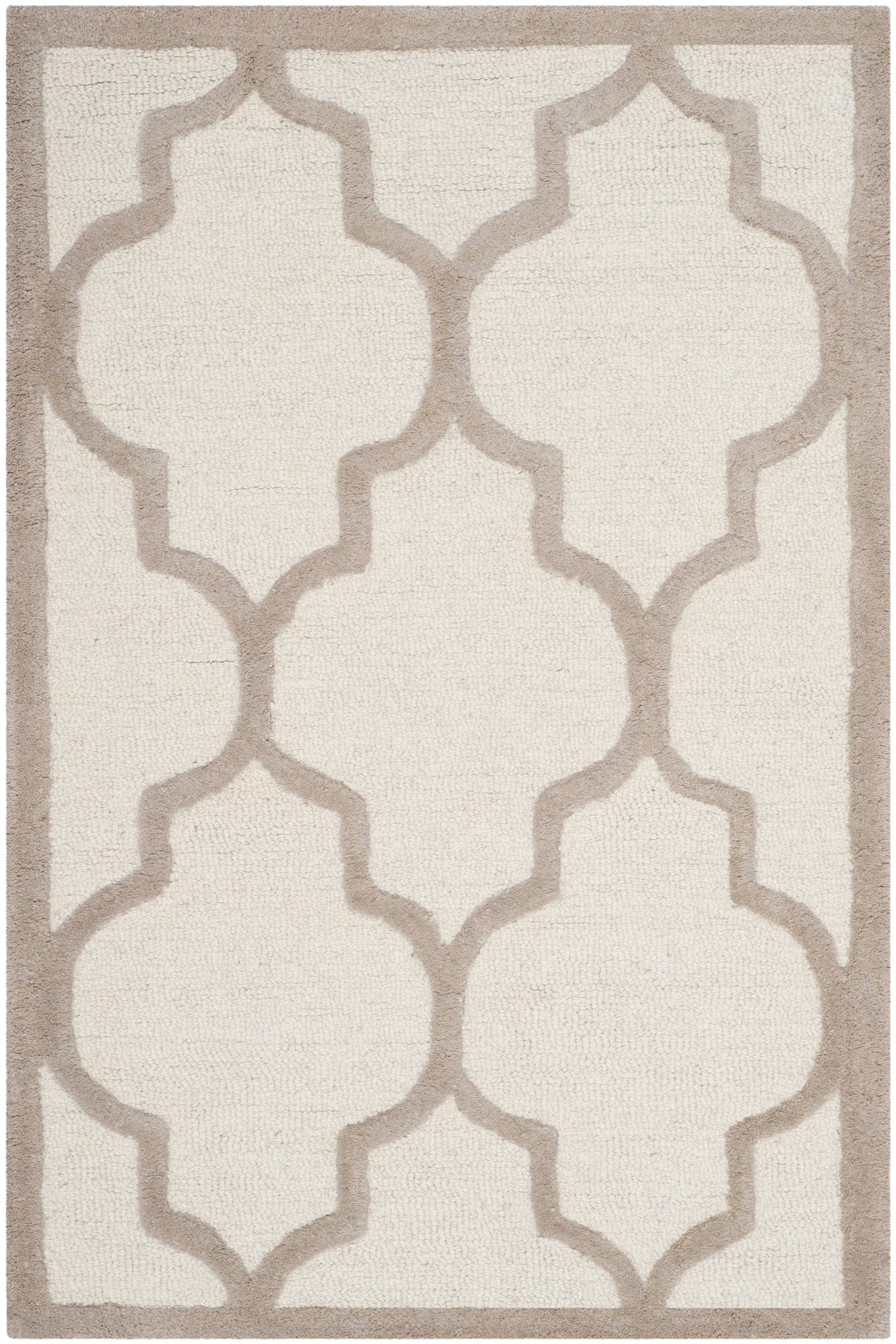 CAMBRIDGE - Tapis de salon interieur en  ivoire & beige, 91 x 152 cm