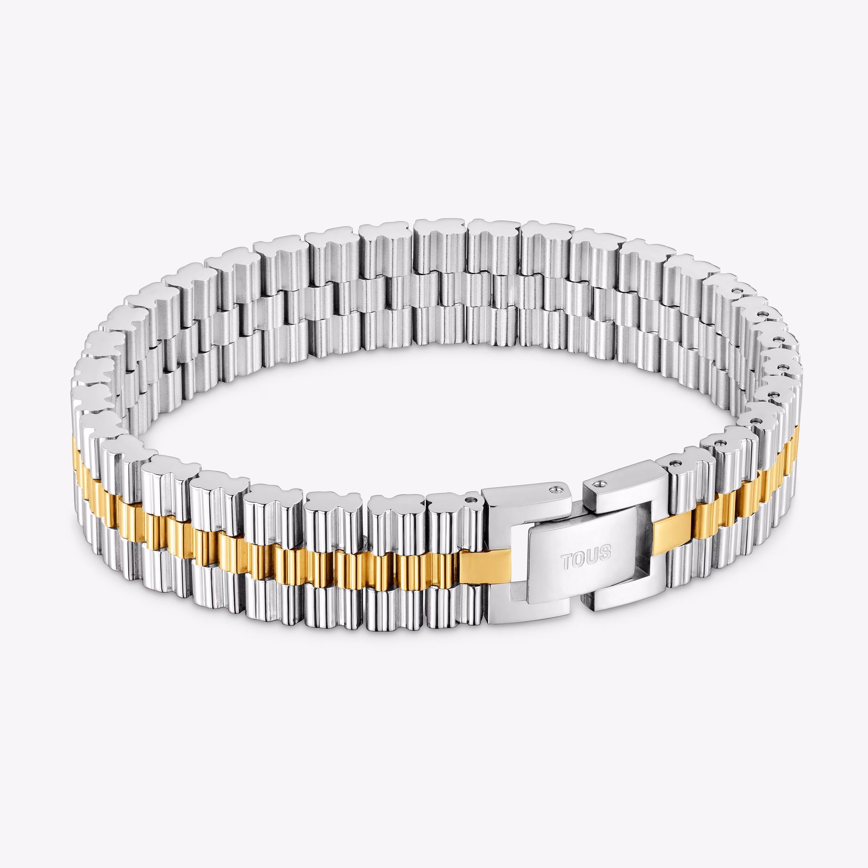 Pulsera de eslabones en acero bicolor TOUS 1950