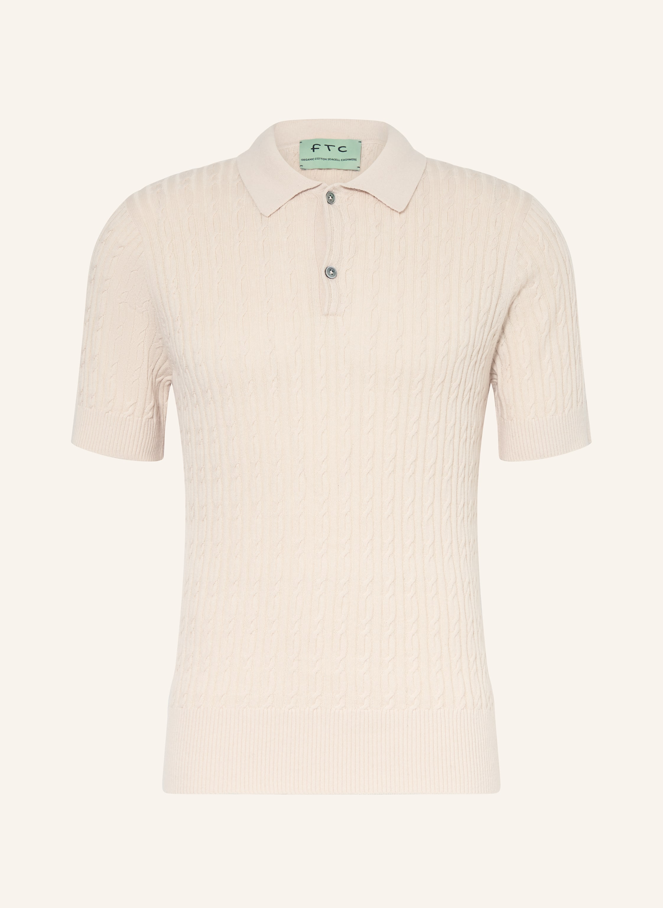 FTC CASHMERE Strick-Poloshirt