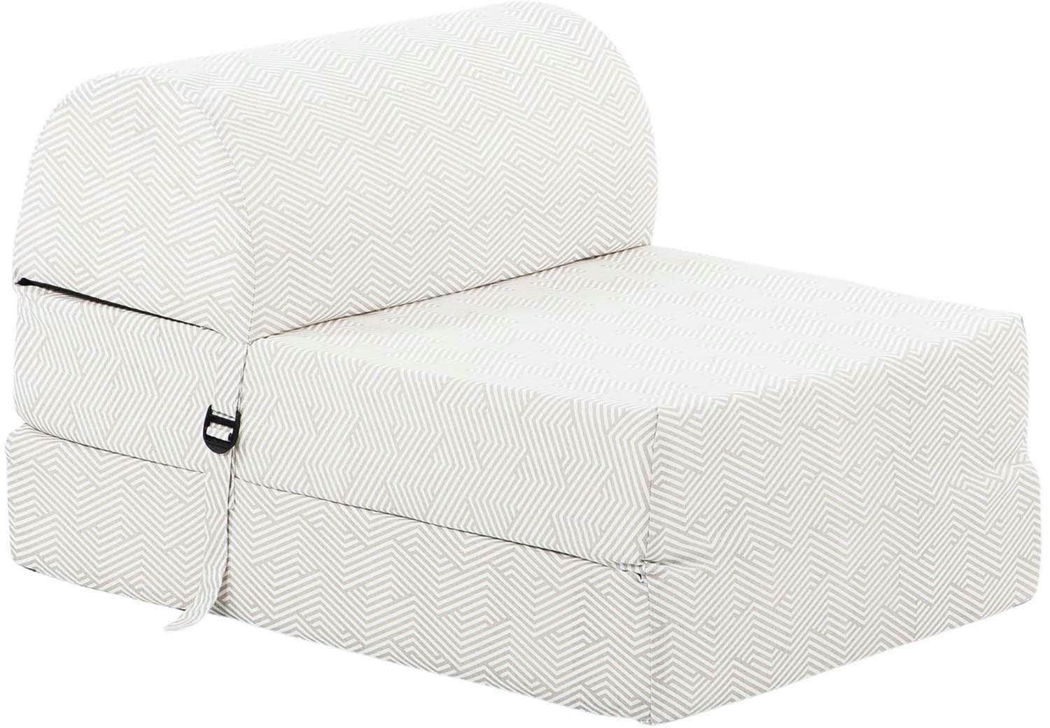 - Chauffeuse en coton chevron gris