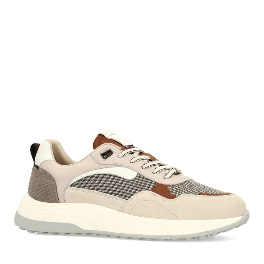 Manfield Beige suède sneakers