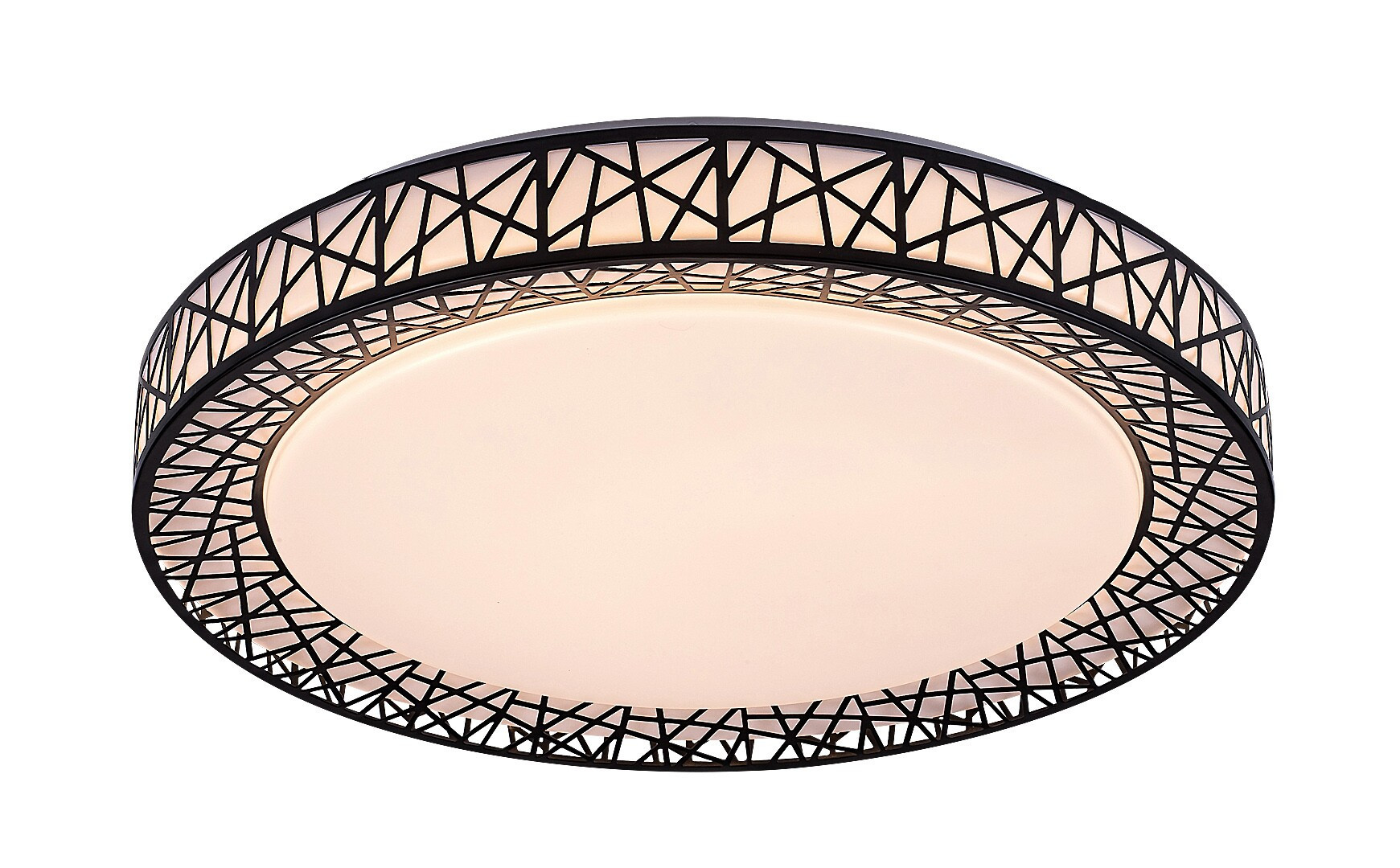 Plafon Nilin z pilotem okrągły czarny LED 1x48W 49cm 3400lm IP20 Rabalux