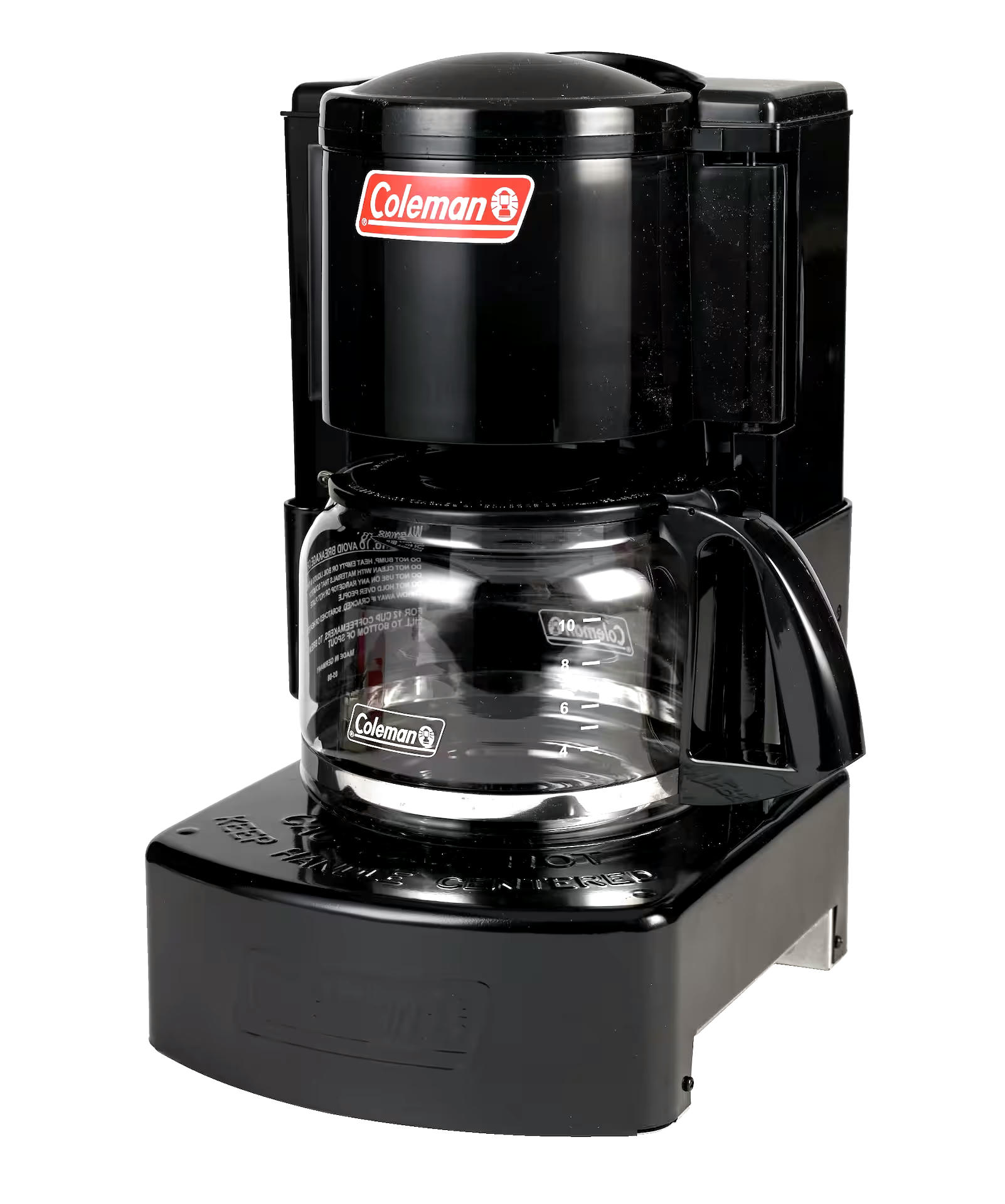 Coleman Camping Coffee Maker with Removable Filter Basket, 10 Cup, Black