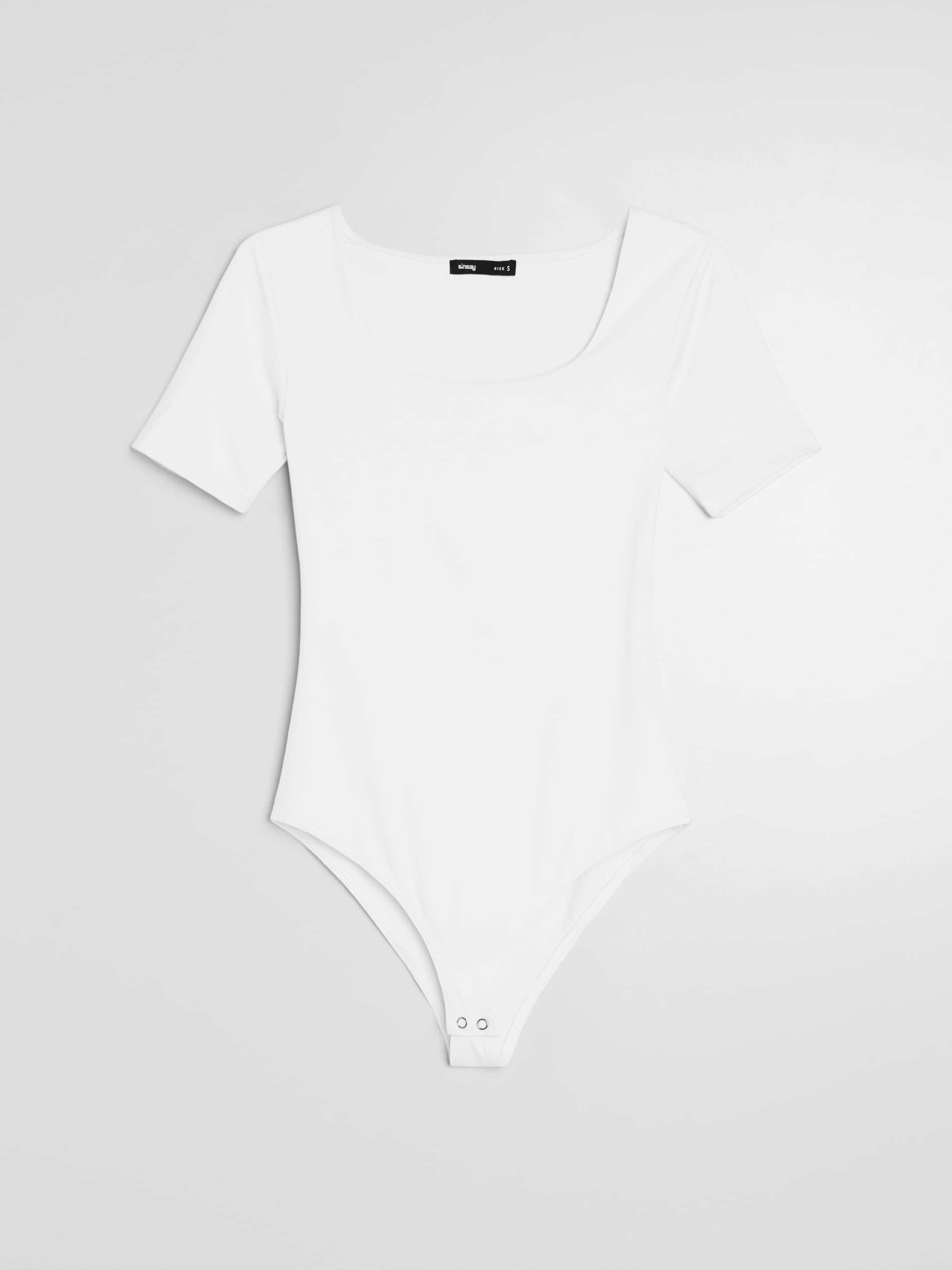 Dopasowane body z krótkim rękawem basic