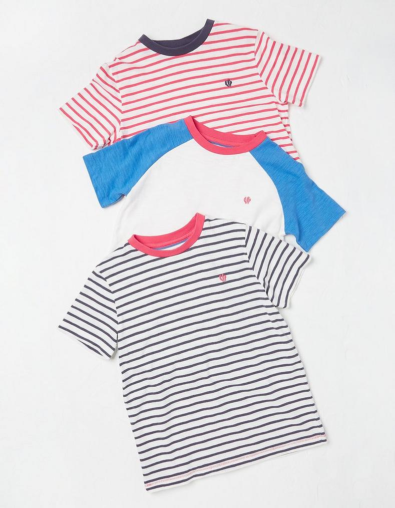 Kids Three-Pack Unisex Short Sleeve T-Shirts