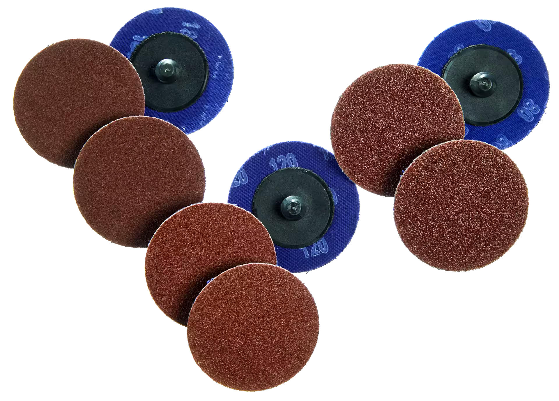 Mastercraft 2-in Aluminum Oxide Twist LockReplacement Sanding Discs, 9-pc