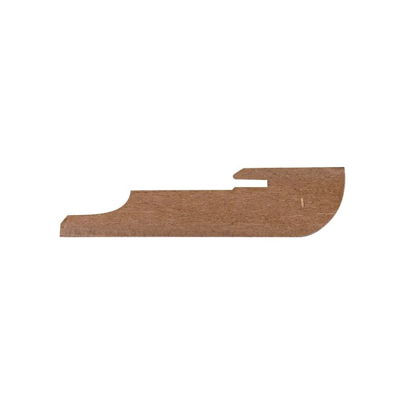 Plinthe en MDF revêtue Colonial blanche 240 x 8,1 x 1,9 cm CANDO