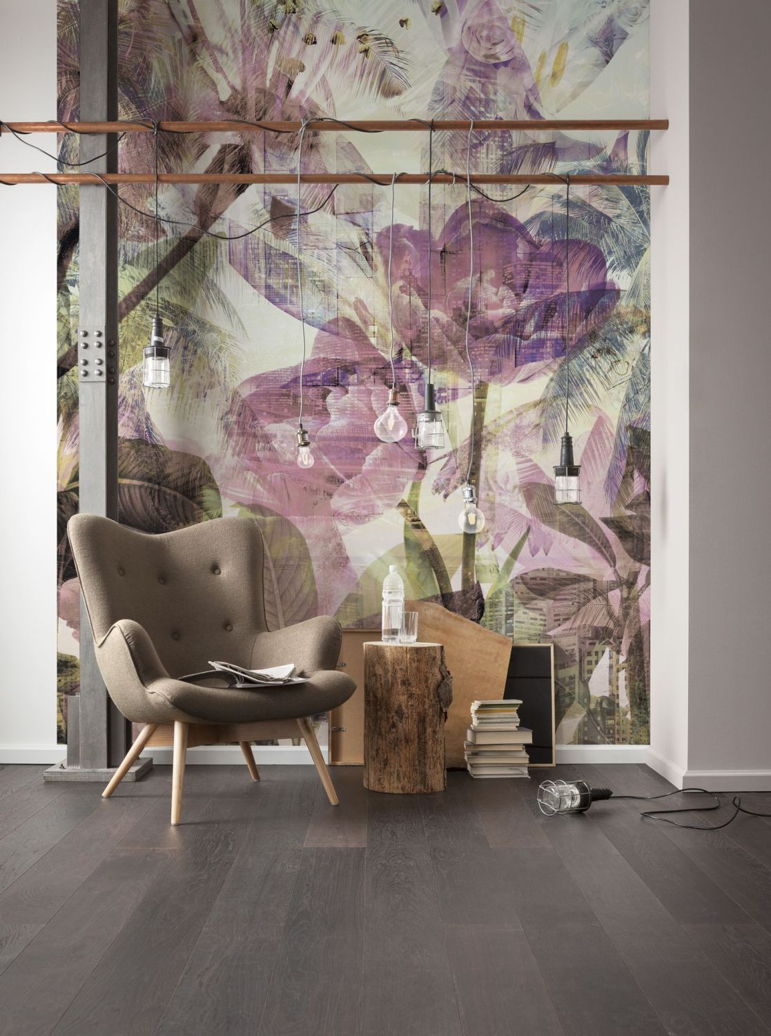 Sanders & Sanders fotobehang bloemen multicolor - 200 x 250 cm - 611926