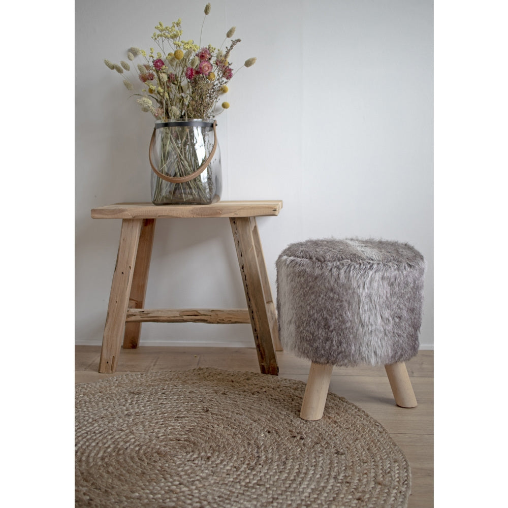 House Nordic - Vloerkleed Naturel Jute - 150x150cm - Bombay