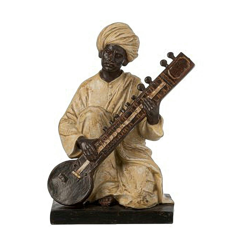 - Statue Homme Indien Assis 25 cm