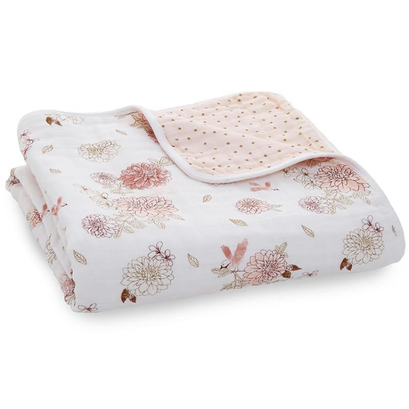 - Couverture de rêve Dream blanket Dahlias (120 x 120 cm)