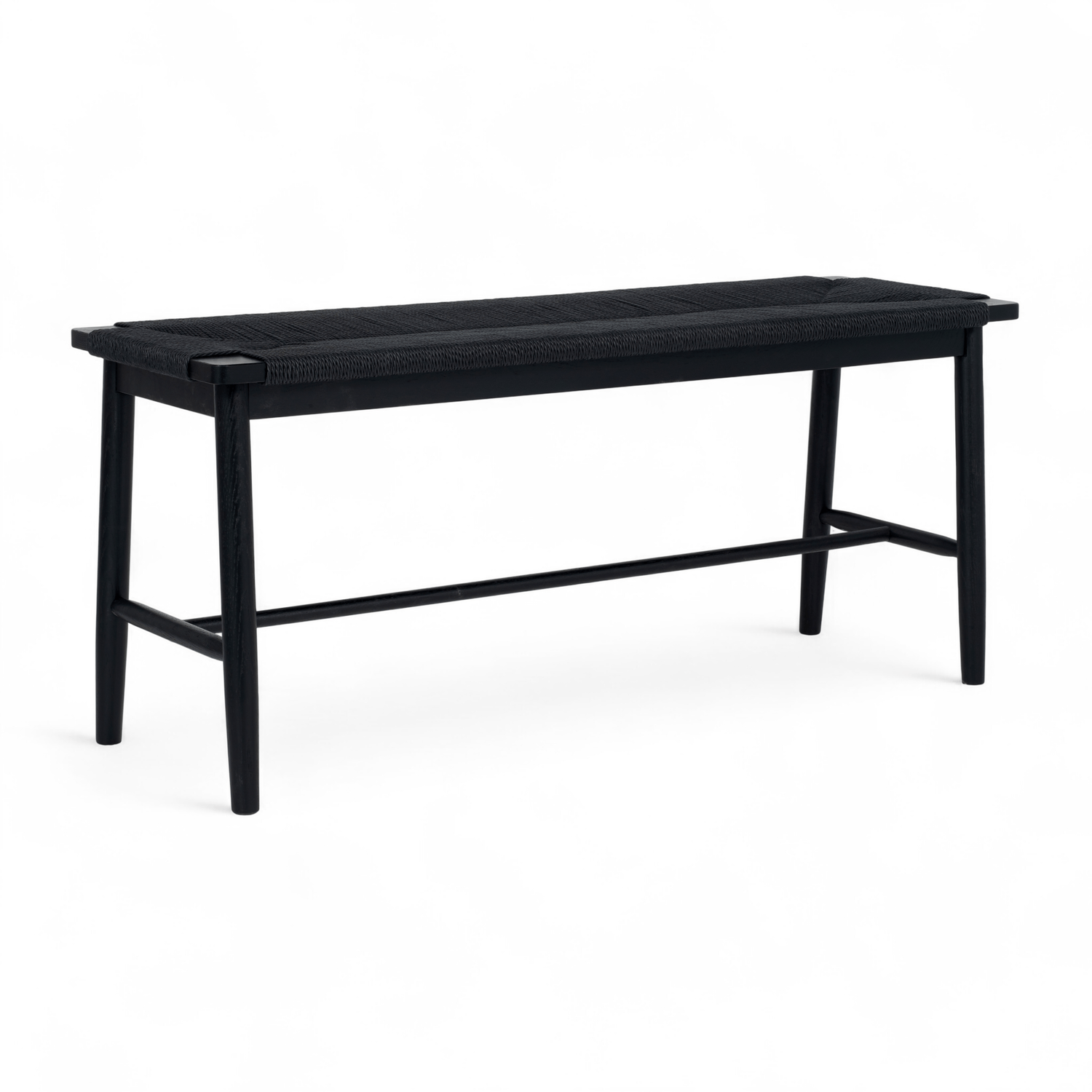 Furnhouse bankje Prime - Zwart - Papiergaren - 35x110x47