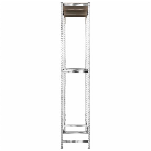 NNEVL 2-Layer Tire Racks 4 pcs Silver 110x40x180 cm Steel
