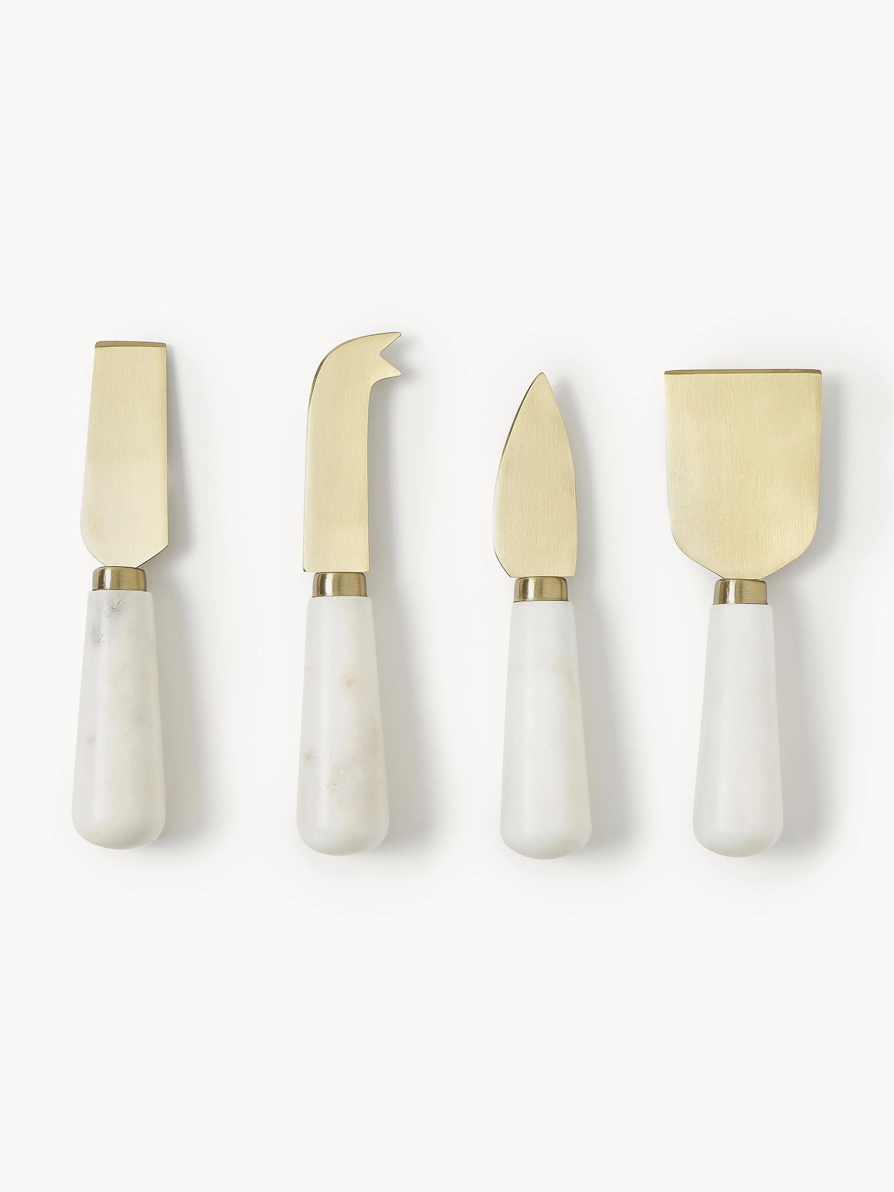 Käsemesser Agata mit Marmorgriff, 4er-Set