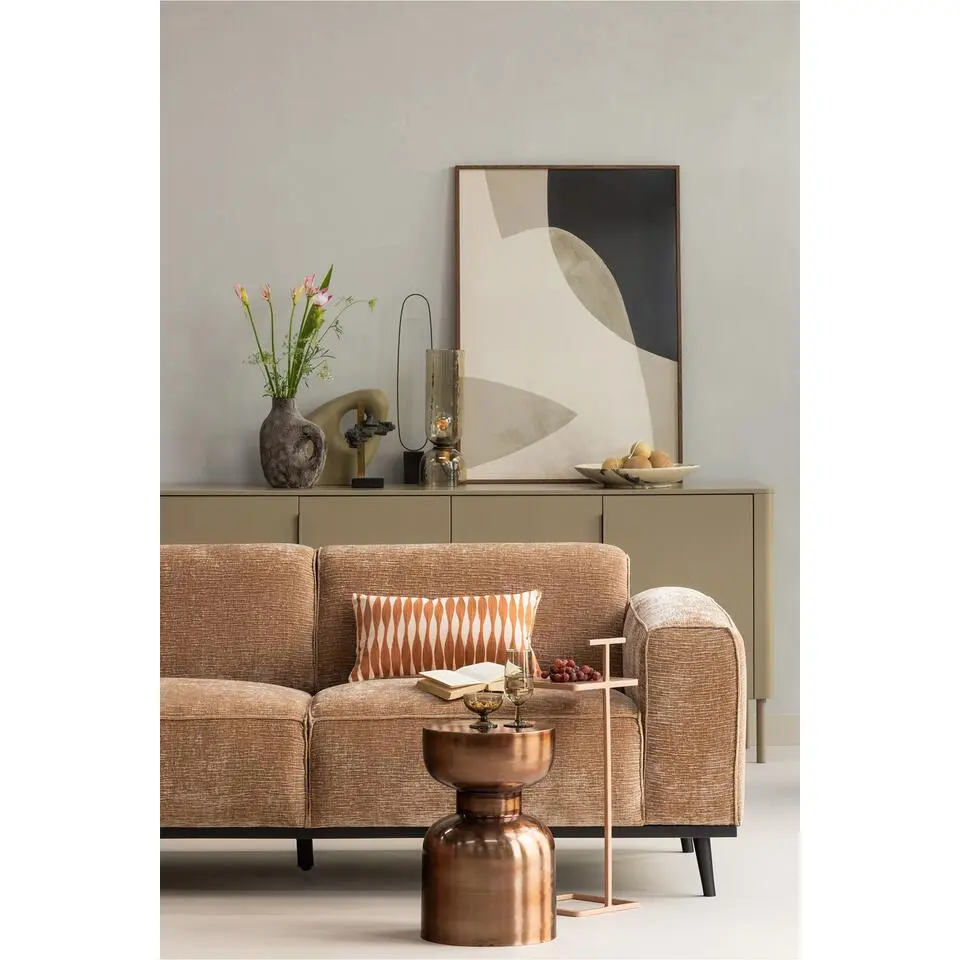 WOOOD Toste Bijzettafel - Metaal - Oud Roze - 64x22x22