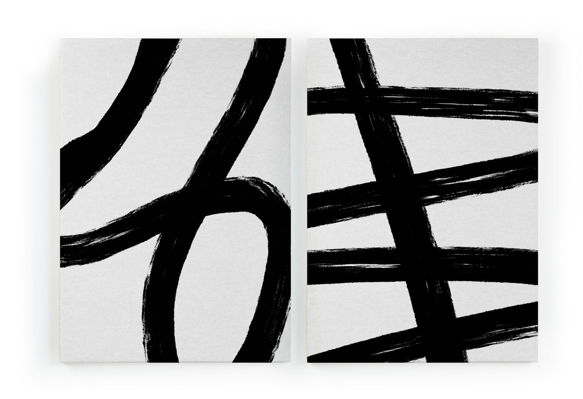 Set 2 Canvas 60x40 Borstels