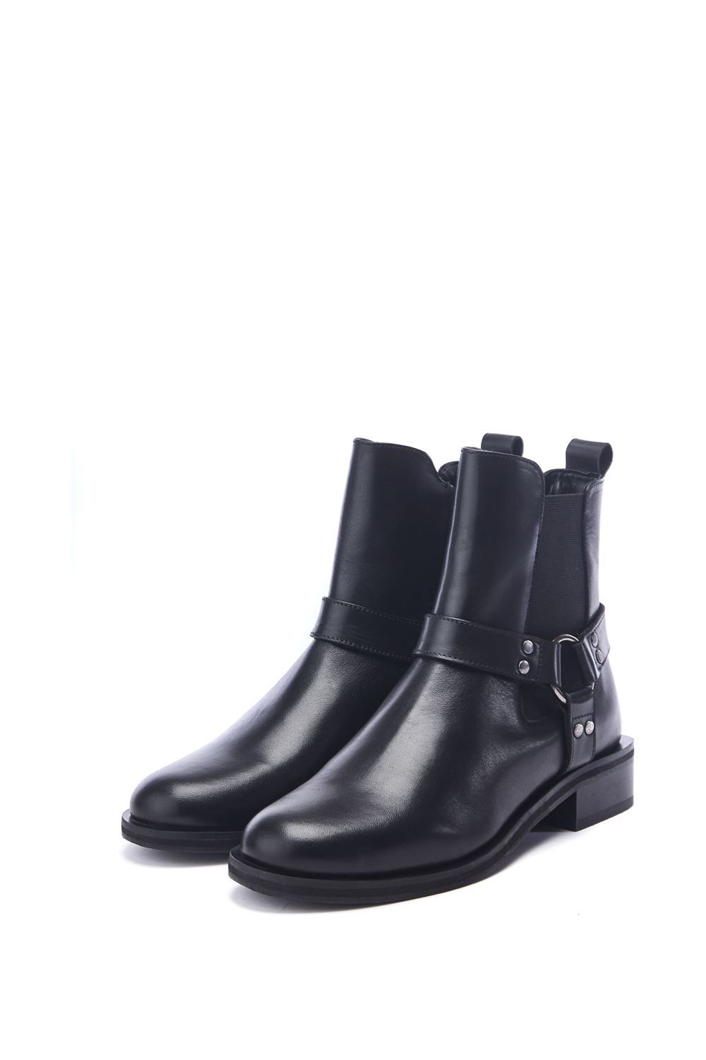 Moda In Pelle Palanne' Leather Ankle Boots