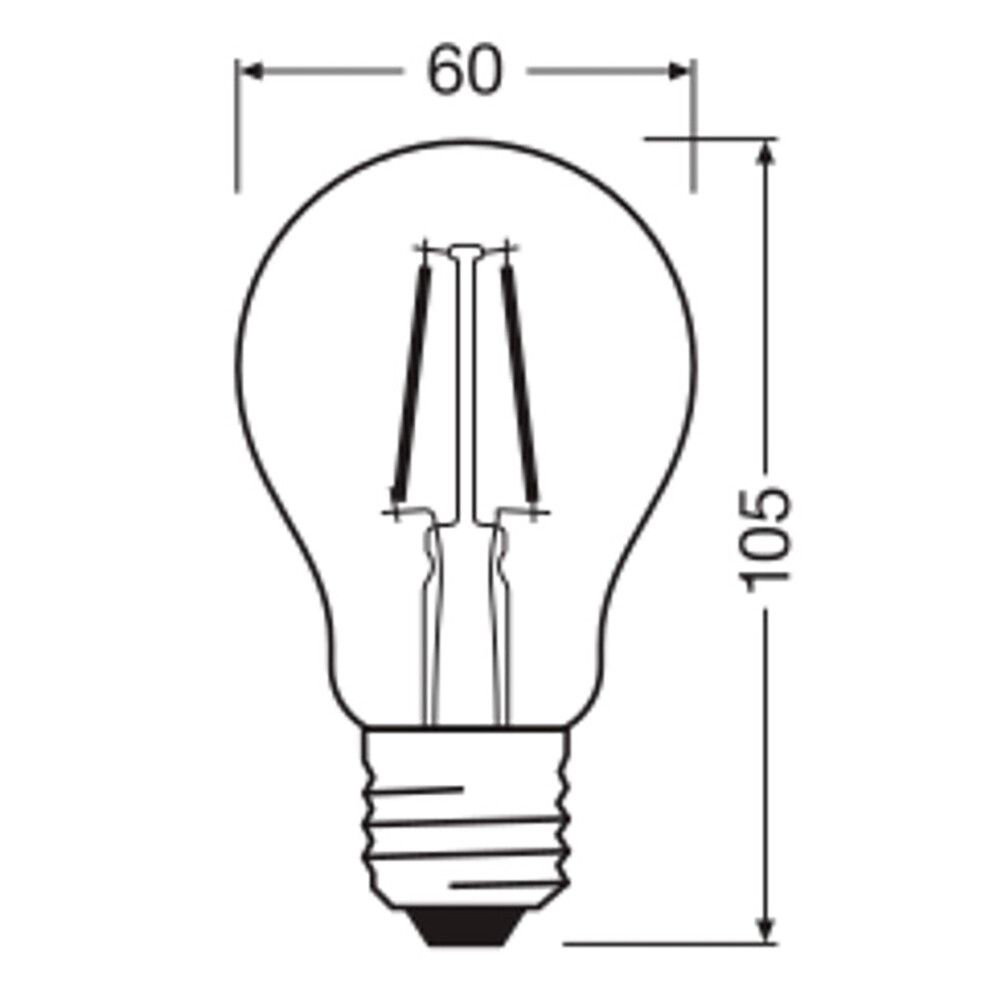 GLOBUSPÆRE OSRAM E27 250 LM 1,8 W 2700 K KLAR