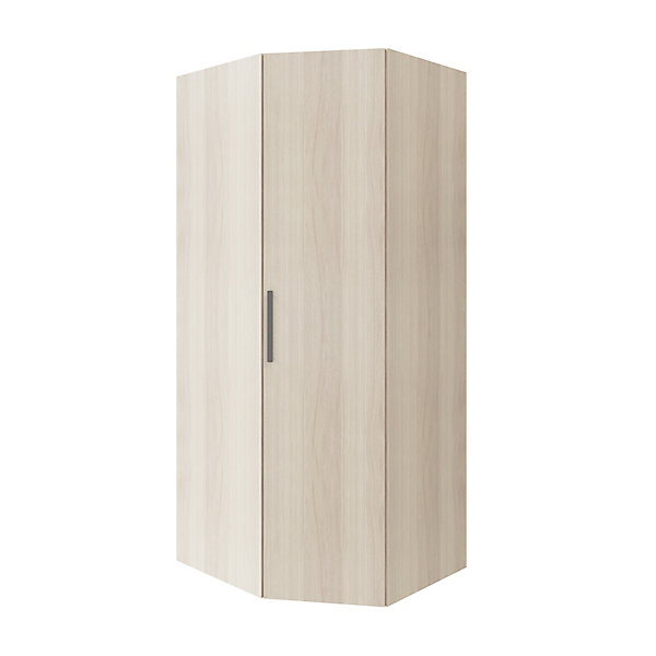 Armoire penderie d'angle effet chêne avec porte battante GoodHome Atomia H. 225 x L. 100 x P. 89 cm