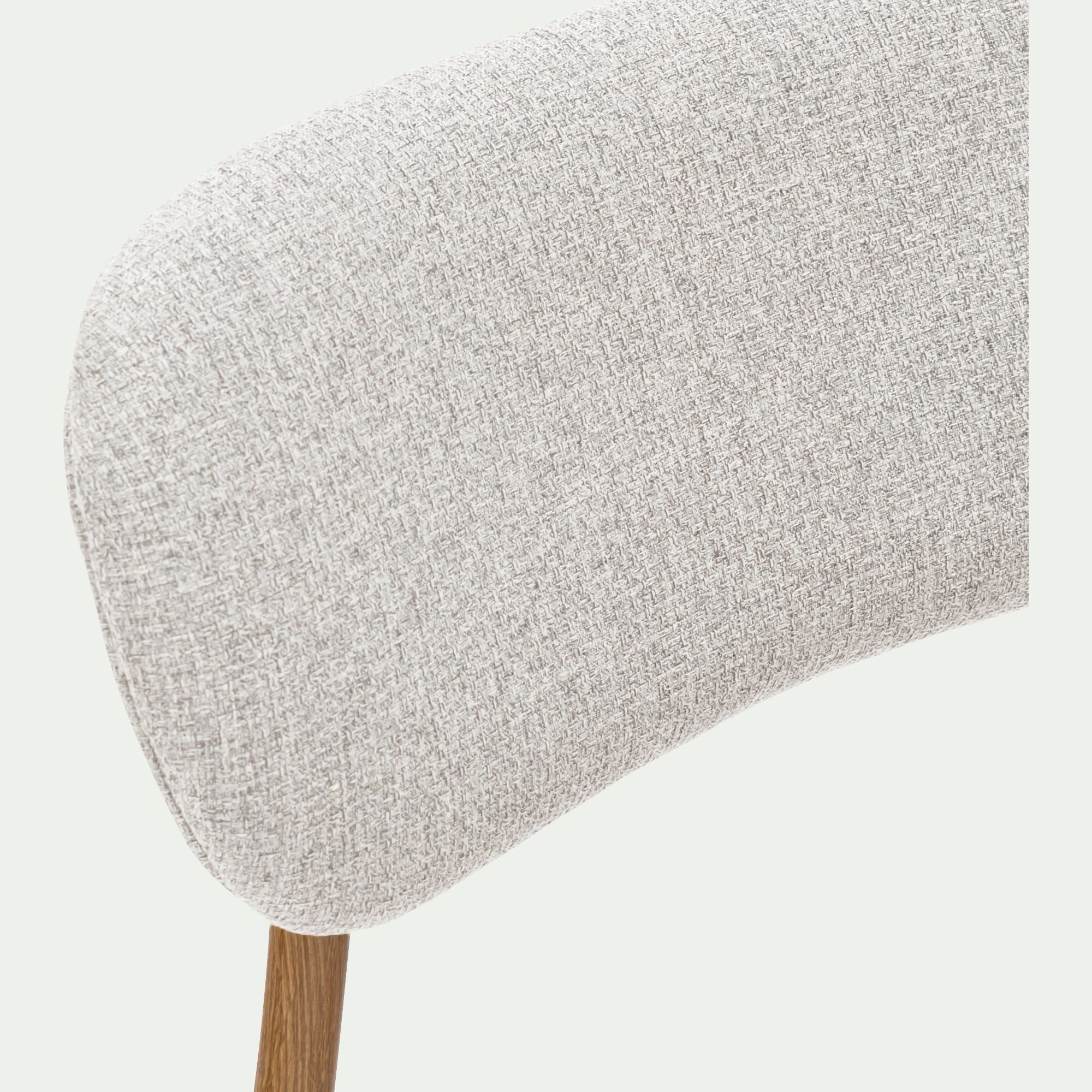 NOVES - Chaise de repas en tissu - beige