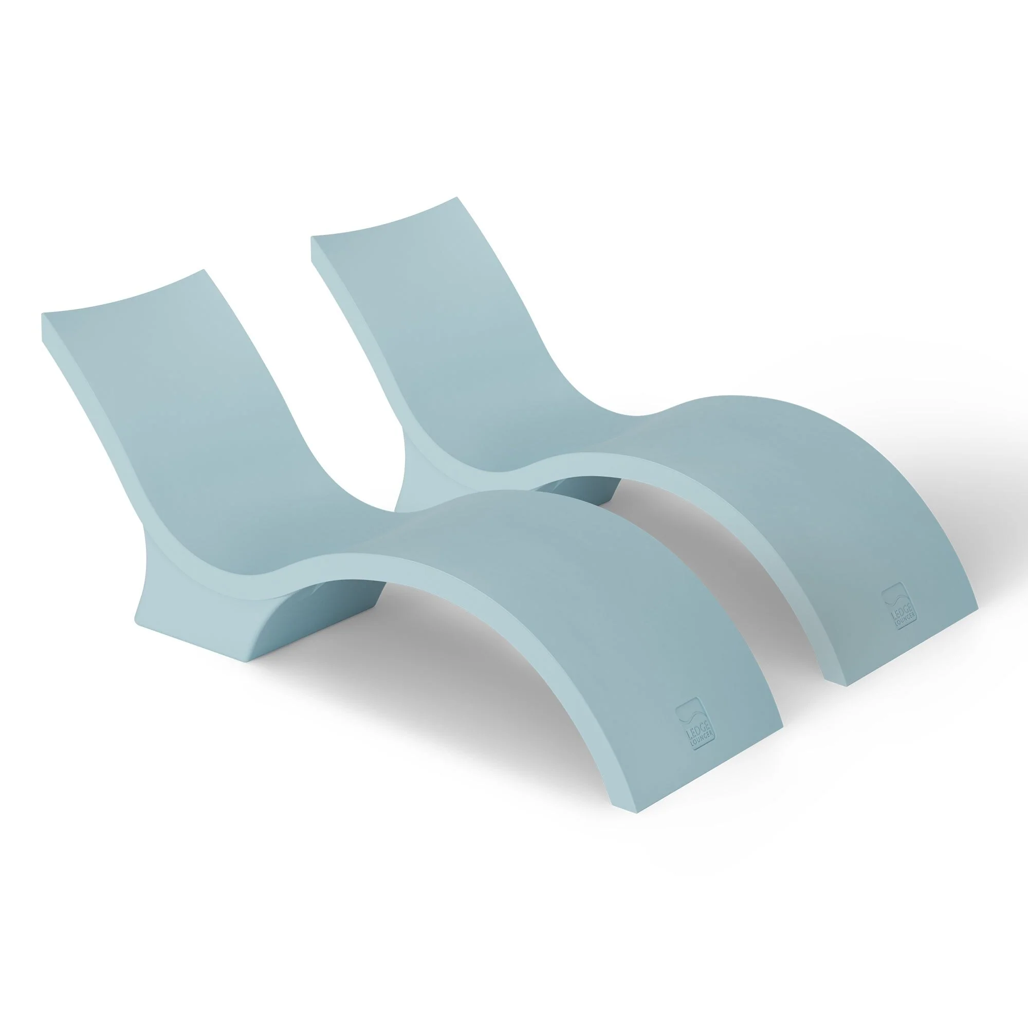 Ledge Lounger - Signature Chaise Deep - Inside Pool & Sun Shelf Lounge Chair - Designed for Deep Shelves 10-15 - Set of 2