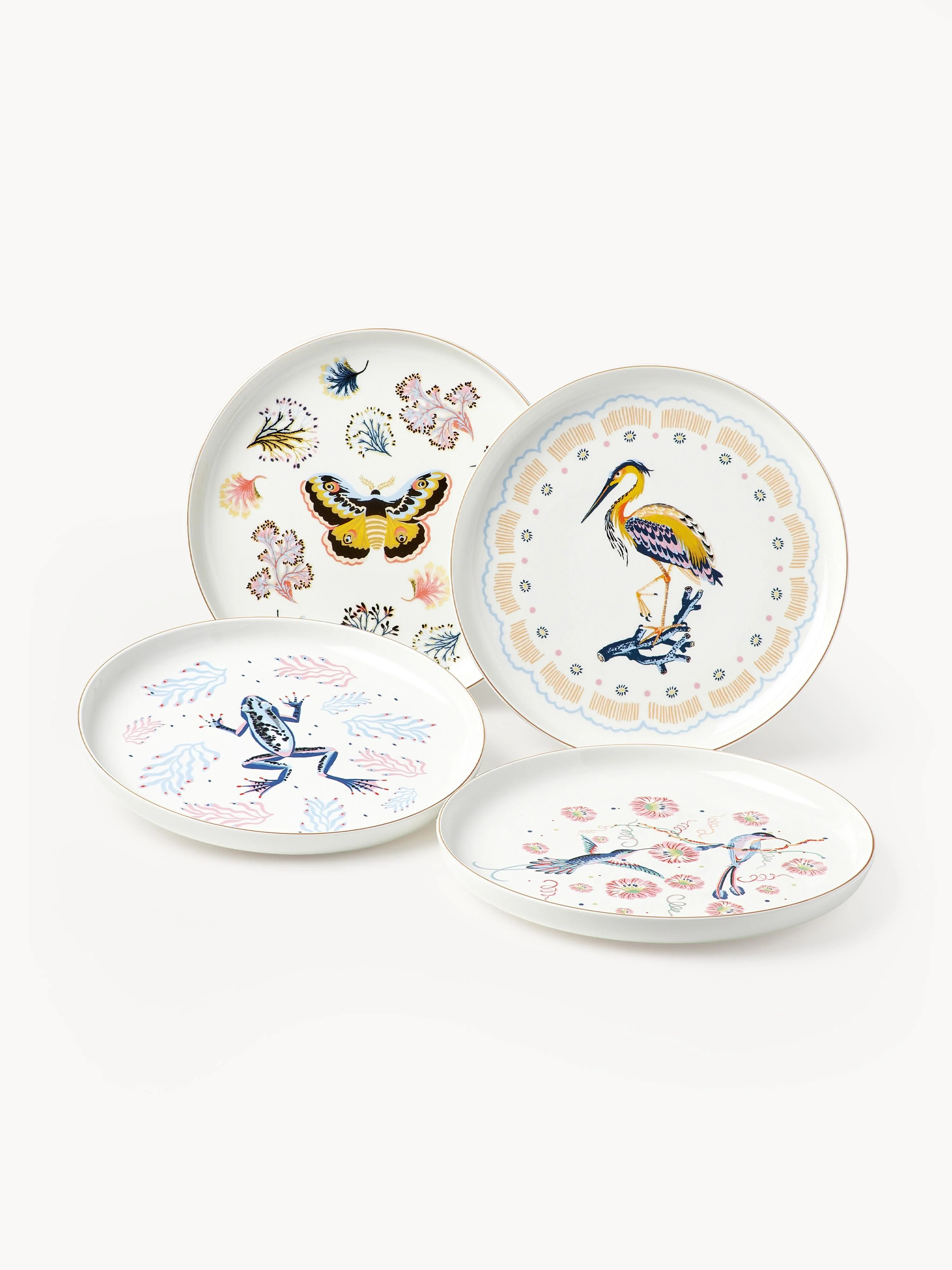 Speiseteller Flamboyant, 4er-Set