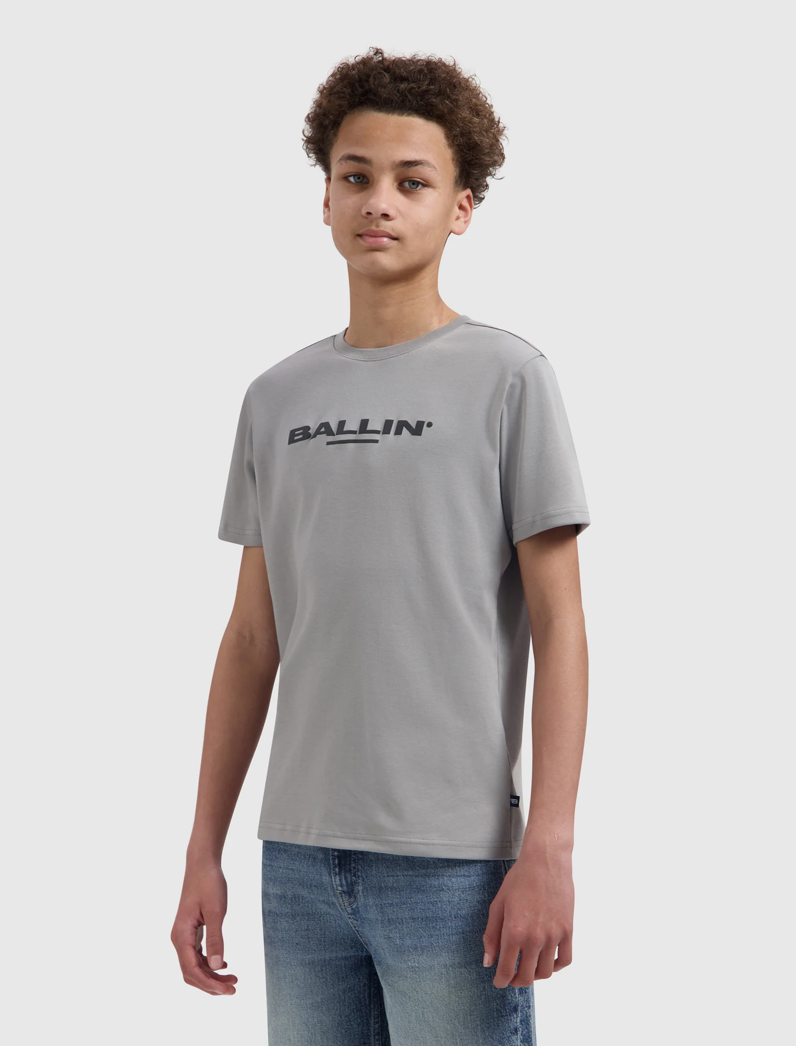 Junior Original Logo T-shirt | Elephant Grey