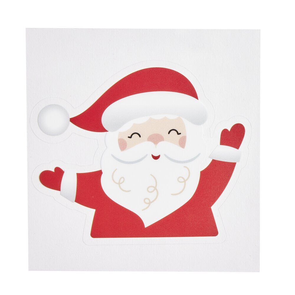 Décoration fenêtre et mur No&euml;l adhésive personnage (3 modèles)