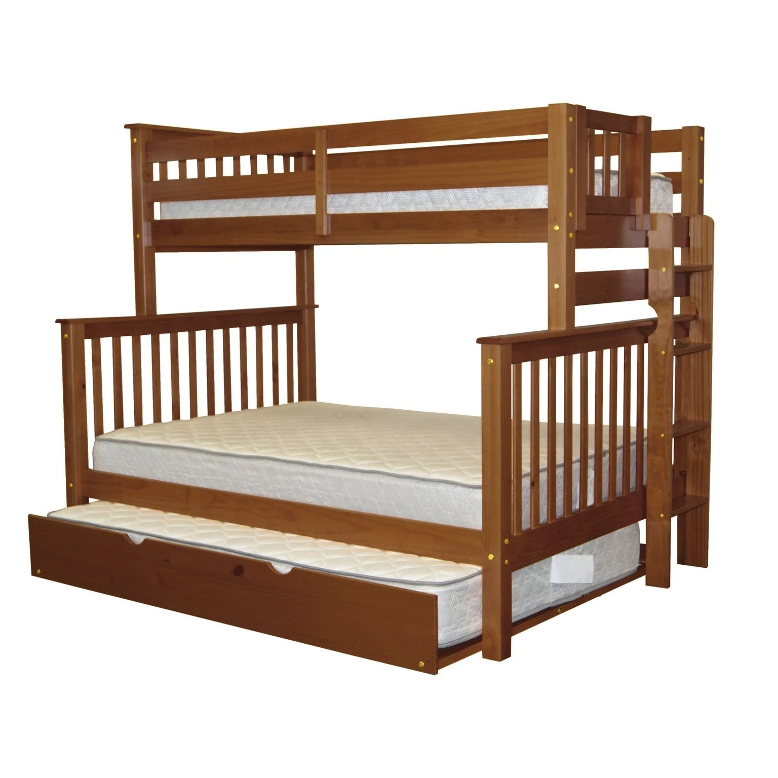 Taylor & Olive Trillium Twin over Full Bunk Bed Ladder, Full Trundle