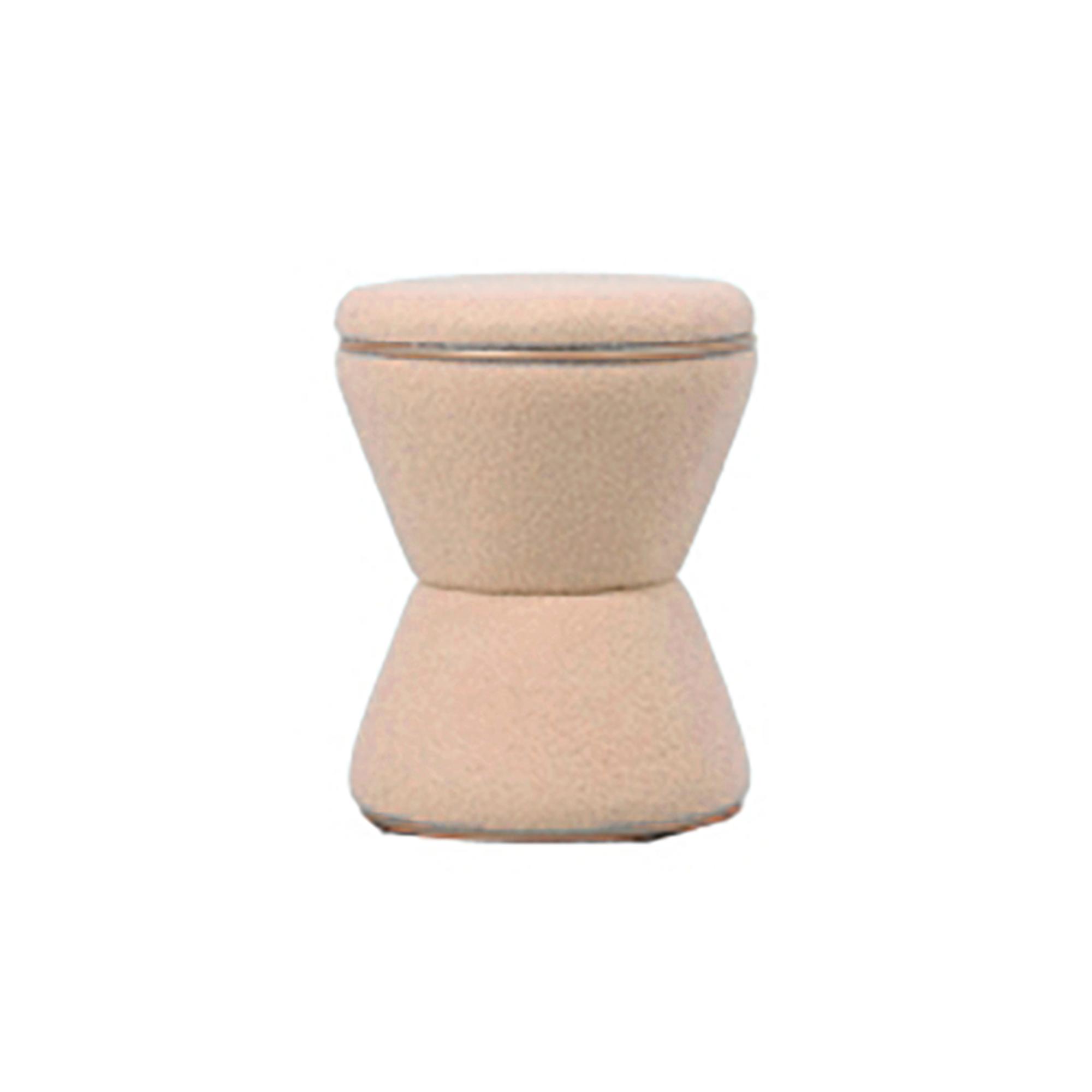 Leitmotiv poef Gustar - bruin - 38.5x38.5x43cm